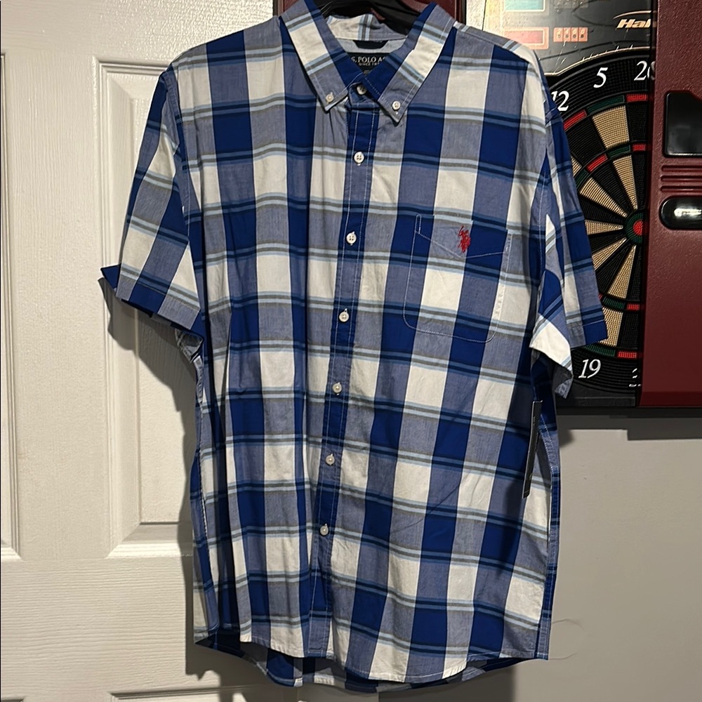 U.S. Polo Assn. Blue Casual Button Down Shirt